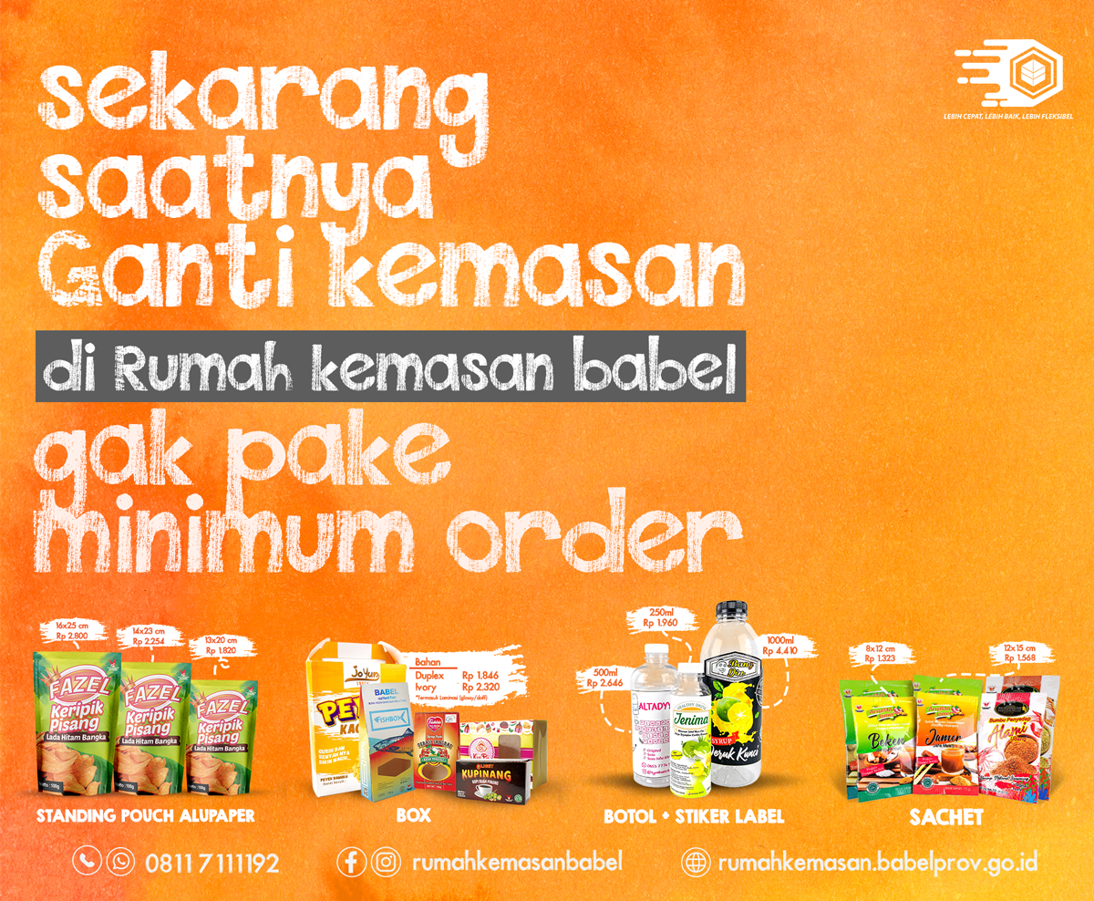 Saatnya ganti kemasan gak pake minimum order