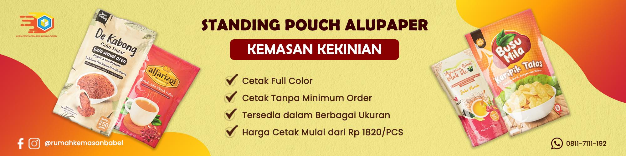 Standing pouch kemasan kekinian, apa saja kelebihannya?